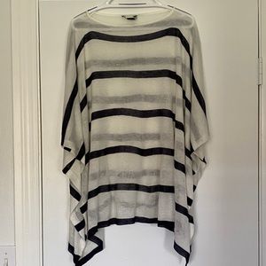Ralph Lauren navy striped poncho